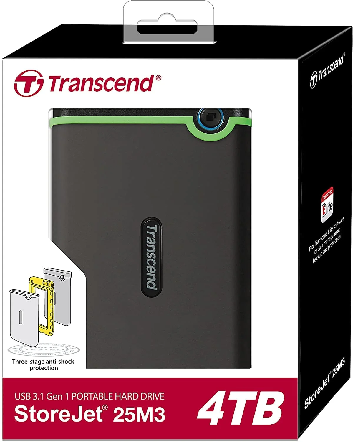 Transcend 4TB USB 3.1 External Hard Drive